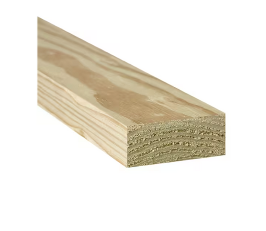 WeatherShield 2 in. x 4 in. x 8 ft. #2 Prime Ground Contact Pressure-Treated Southern Yellow Pine Lumber