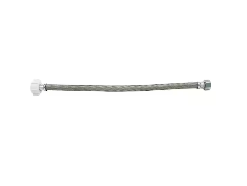 BrassCraft 1/2 in. FIP x 7/8 in. Ballcock Nut x 16 in. Braided Polymer Toilet Supply Line