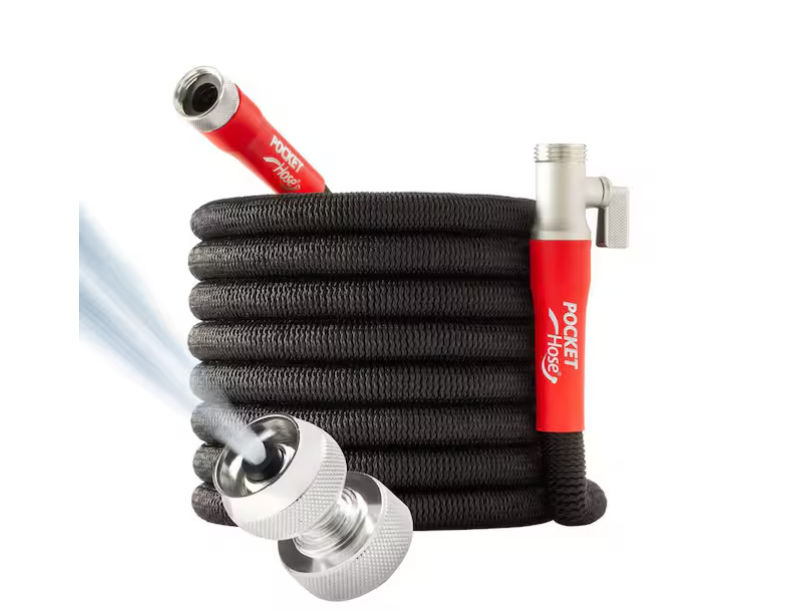 3/4 in. x 100 ft. Expandable Garden Hose with Turbo Shot Nozzle