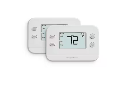 Honeywell Home X1N Thermostat Non-Programmable 1 Heat/1 Cool 2-Pack