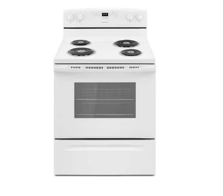Amana 4.8 cu. ft. 4 Burner Element Electric Range in White