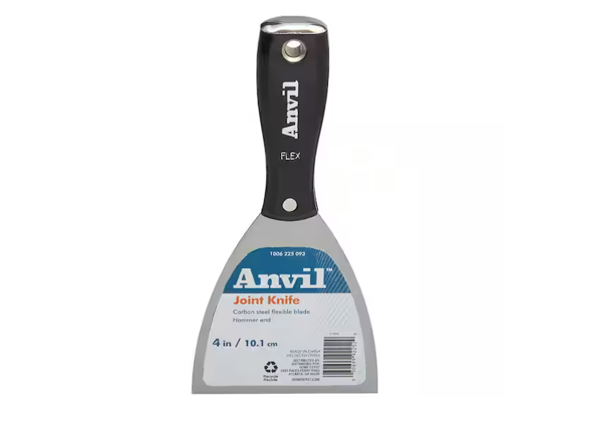 Anvil 4 in. Steel Joint Knife with Plastic Handle and Hammer End