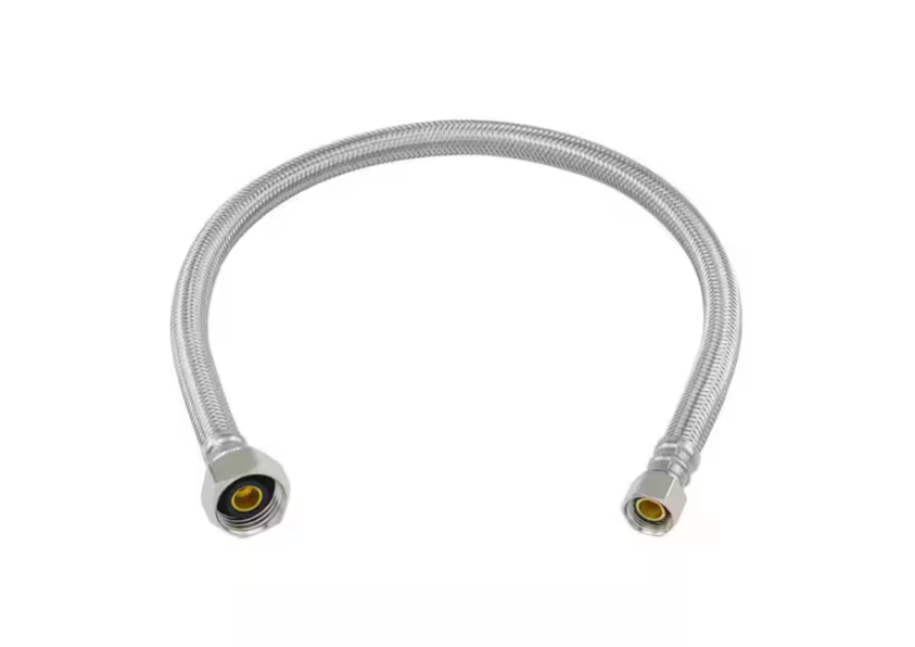 Plumbshop 3/8 in. Compression x 1/2 in. FIP x 20 in. Braided Stainless Steel Faucet Supply Line