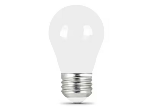 Feit Electric 40-Watt Equivalent A15 Dimmable Filament CEC 90+ CRI White Glass LED Refrigerator Appliances Light Bulb, Daylight 5000K
