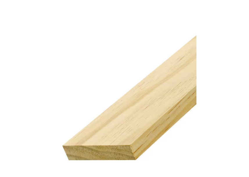 Claymark 1 in. x 2 in. x 6 ft. Select Radiata Square Edge Pine Board