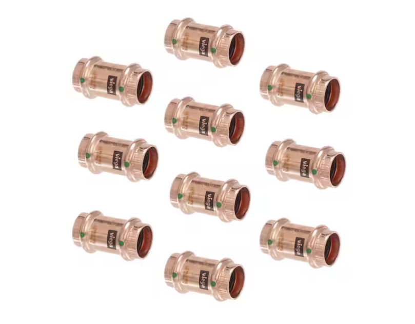 Viega ProPress 3/4 in. Press Copper Coupling No Stop (10-Pack)