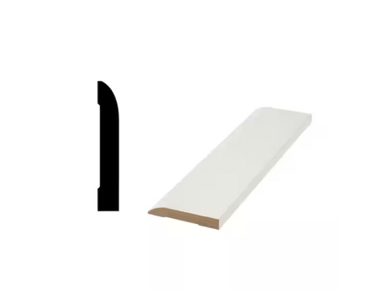 Woodgrain Millwork LWM 713 - 15/32 in. x 3-1/4 in. Primed MDF Base Moulding