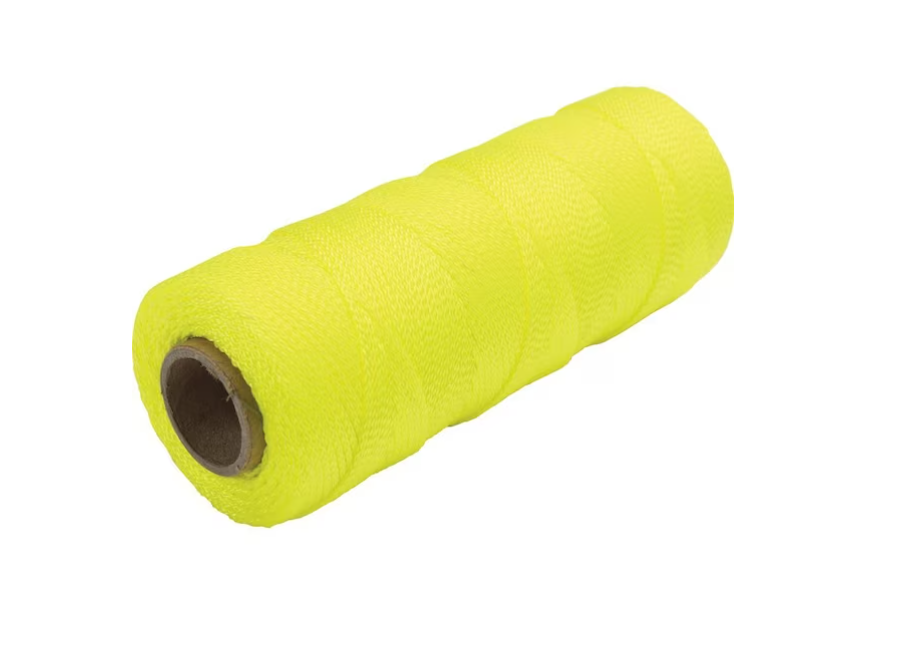 Anvil 500 ft. Fluorescent Yellow Braided Nylon Mason's Line