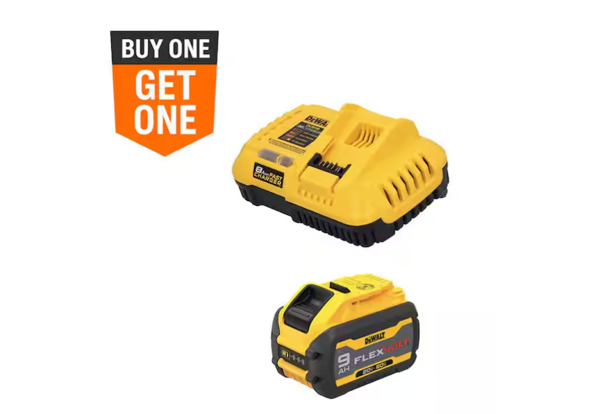 DEWALT 20V/60V MAX FLEXVOLT Lithium-Ion 9.0Ah Battery and Charger Starter Kit