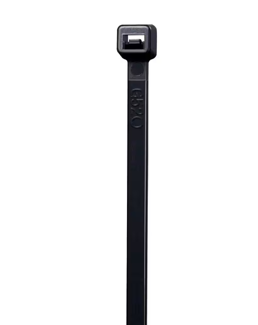 Commercial Electric 8in Standard 50lb Tensile Strength UL 21S Rated Cable Zip Ties 100 Pack UV (Black)