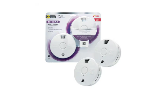 Kidde 10-Year Worry-Free Smoke and Carbon Monoxide Detector, Battery Powered with Voice Alarm (2-Pack) 21029621