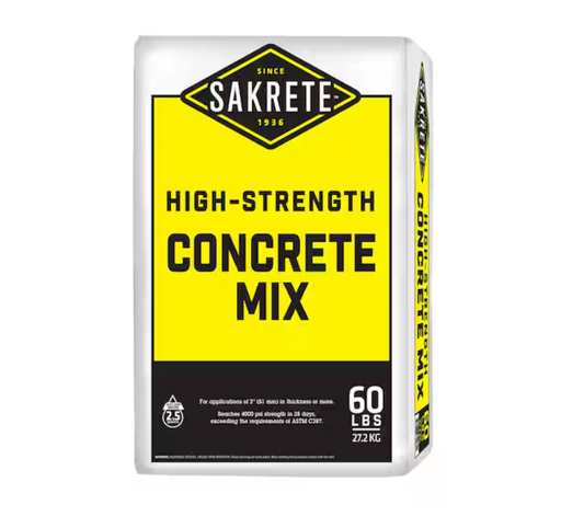 SAKRETE 60 lb. High-Strength Concrete Mix