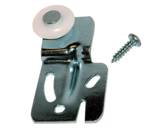 Barton Kramer 1/4 in. Milled Steel and Nylon Offset Closet Door Hanger (2-Pack)