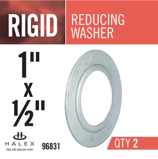 Halex 1 in. x 1/2 in. Rigid Conduit Reducing Washer (2-Pack)