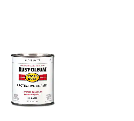 Rust-Oleum Stops Rust 1 qt. Protective Enamel Gloss White Interior/Exterior Paint