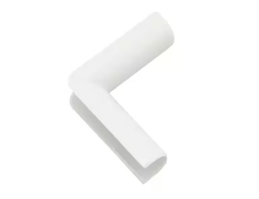 Legrand Wiremold CordMate Cord Cover Inside Elbow, Cord Hider for Home or Office, Holds 1 Cable, White