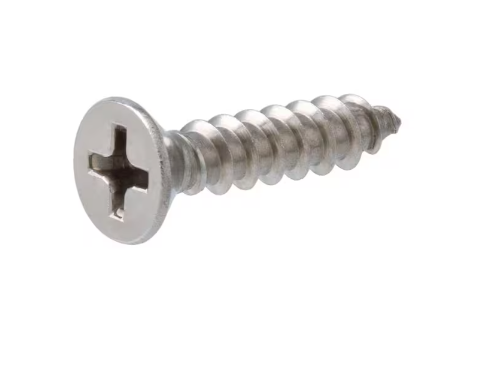 Everbilt #10 x 1-1/2 in. Phillips Flat Head Stainless Steel Sheet Metal Screw (25-Pack)