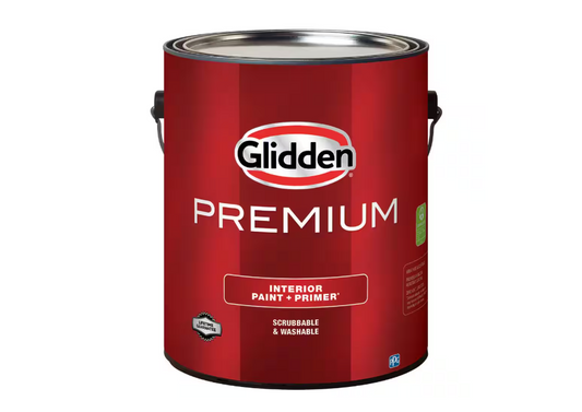 Glidden Premium 1 gal. Pure White Base 1 Flat Interior Paint