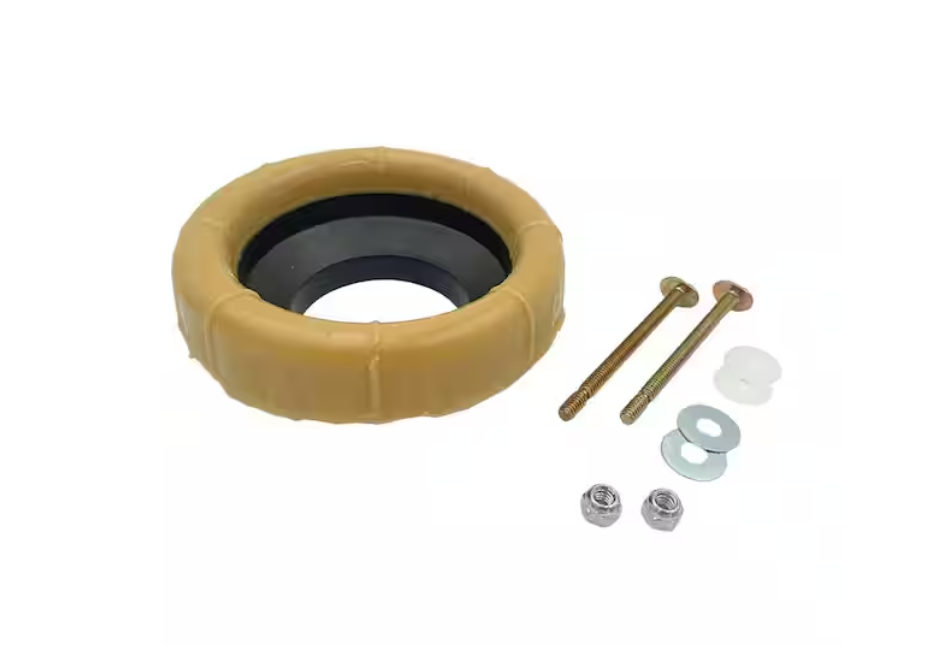 Everbilt 3 in. and 4 in. Adhesive Toilet Wax Ring Kit with E-Z Snap Bolt