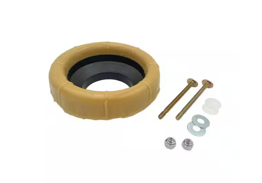 Everbilt 3 in. and 4 in. Adhesive Toilet Wax Ring Kit with E-Z Snap Bolt