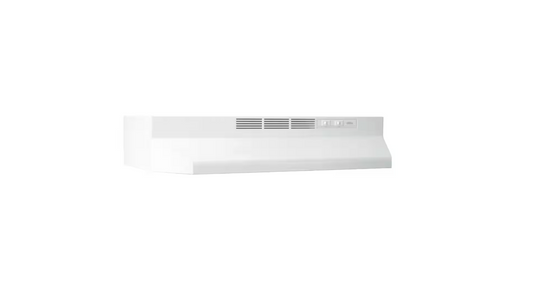 Broan-NuTone F40000 Series 36 in. Convertible Under Cabinet Range Hood with Light, 230 Max Blower CFM, White-on White