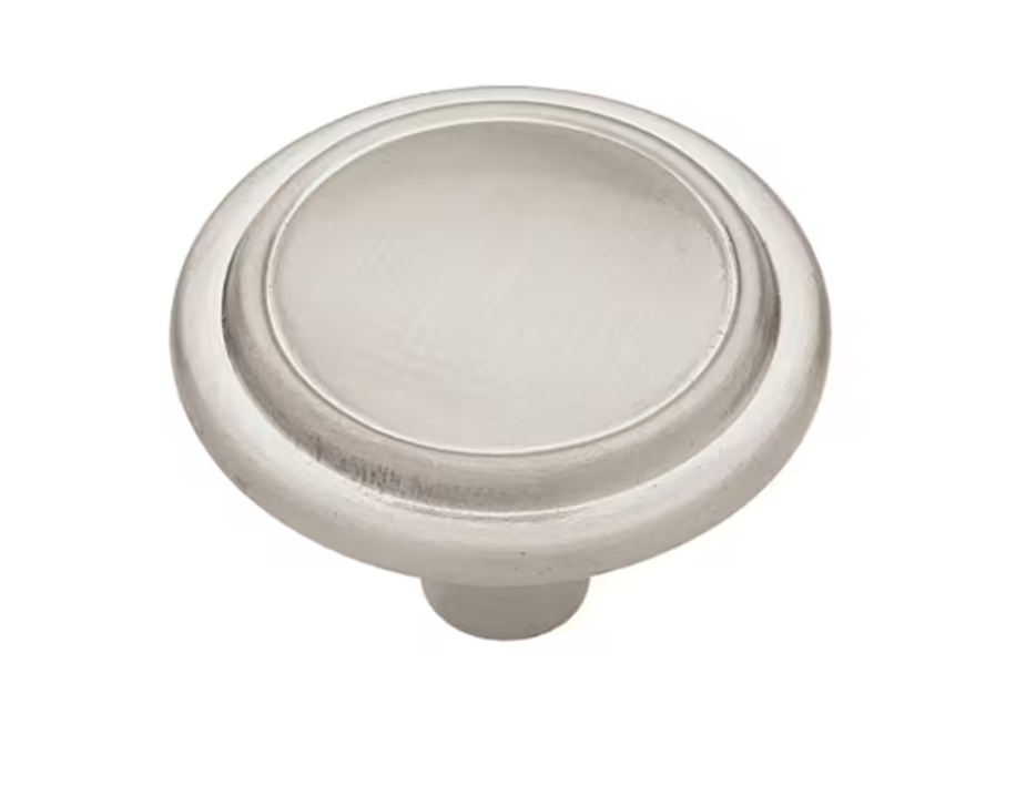 Liberty Top Ring 1-1/4 in. (31 mm) Classic Satin Nickel Round Cabinet Knob