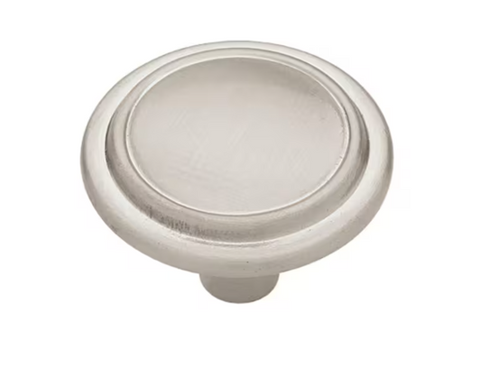 Liberty Top Ring 1-1/4 in. (31 mm) Classic Satin Nickel Round Cabinet Knob