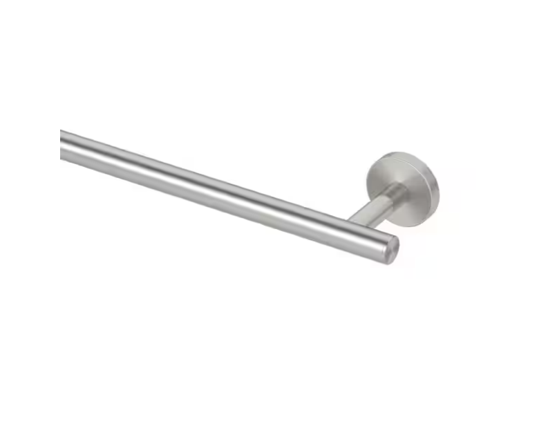 Gatco Level 24 in. in. Wall Mounted Towel Bar in Brushed Nickel