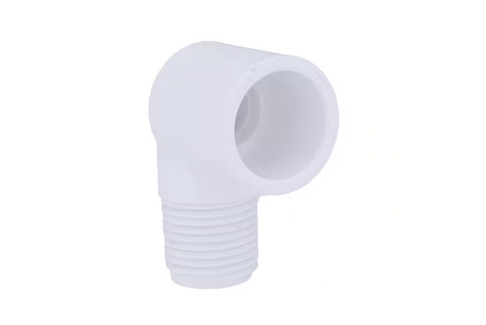 Charlotte Pipe 3/4 in. PVC Schedule. 40 90-degree MPT x S Street Elbow Fitting
