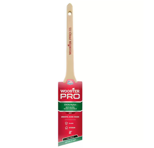Wooster 2 in. Pro Nylon Thin Angle Sash Brush