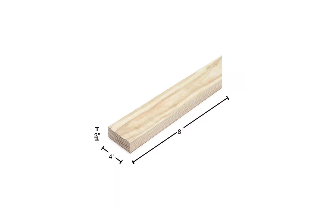 2 in. x 4 in. x 8 ft. 2 Ground Contact Pressure-Treated Southern Yellow Pine Lumber