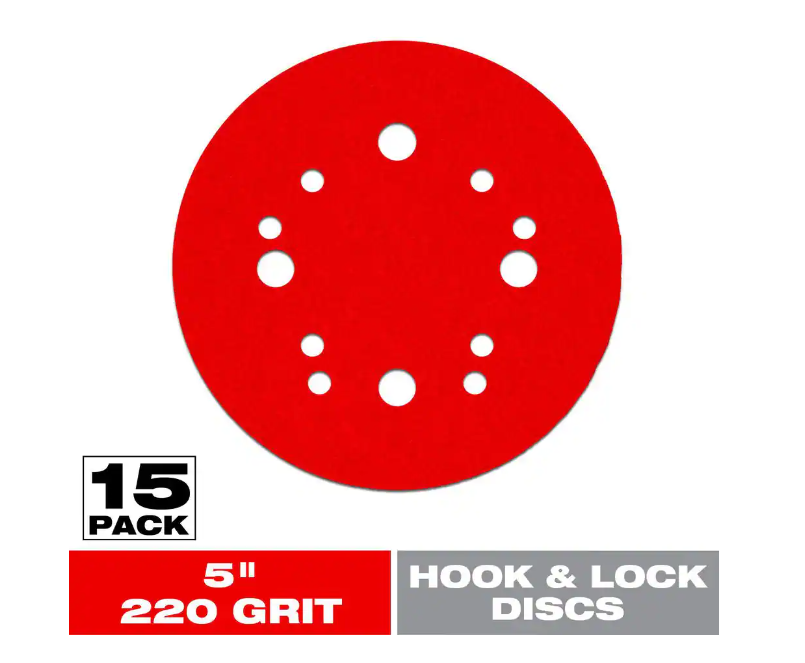 DIABLO 5 in. 220-Grit Hook and Lock ROS Sanding Discs