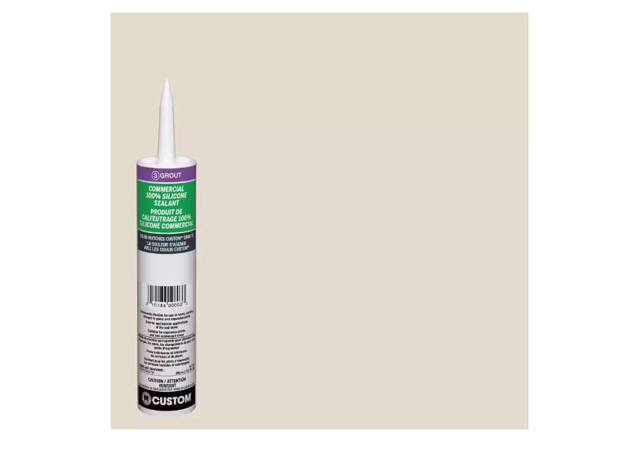 Custom Building Products Commercial #11 Snow White 10.1 oz. Silicone Caulk