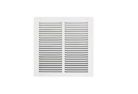 Everbilt 12 in. x 12 in. Steel Return Air Grille in White