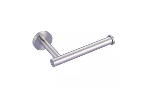 Brushed Nickel Wall-Mount Single Arm Toilet Paper Holder for Bathroom, Washroom in Stainless Steel