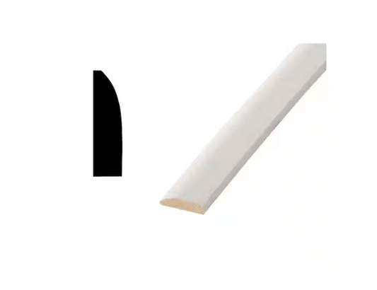 Woodgrain Millwork LWM 856 - 3/8 in. X 1-1/4 in. Primed Finger-Jointed Door and Window Stop Molding