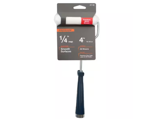 4 in. Shed Resistant Mini Paint Roller with Handle and Roller Cover