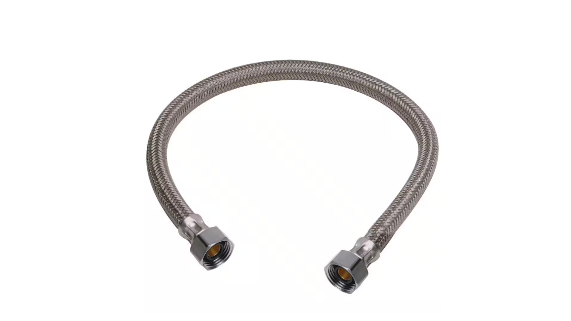 BrassCraft 1/2 in. Compression x 1/2 in. FIP x 20 in. Braided Polymer Faucet Supply Line