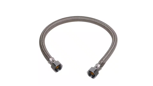 BrassCraft 1/2 in. Compression x 1/2 in. FIP x 20 in. Braided Polymer Faucet Supply Line