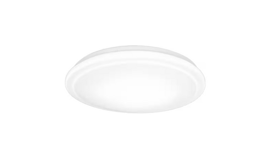 Commercial Electric 20 in. Low Profile LED Flush Mount Round Ceiling Light 2400 Lumens 3000K 4000K 5000K Dimmable Bedroom Lighting