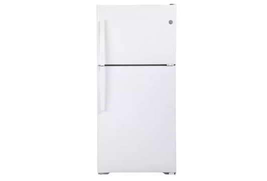 GE 19.2 cu. ft. Top Freezer Refrigerator in White, ENERGY STAR