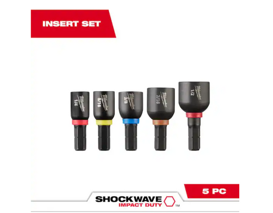 Milwaukee SHOCKWAVE Impact Duty Alloy Steel Magnetic Insert Nut Driver (5-Piece) Questions & Answers (18)