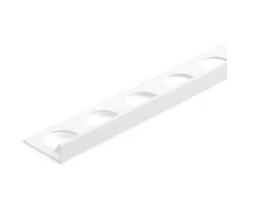 TrimMaster White 5/16 in. x 98 1/2 in. PVC L-Shaped Tile Edging Trim