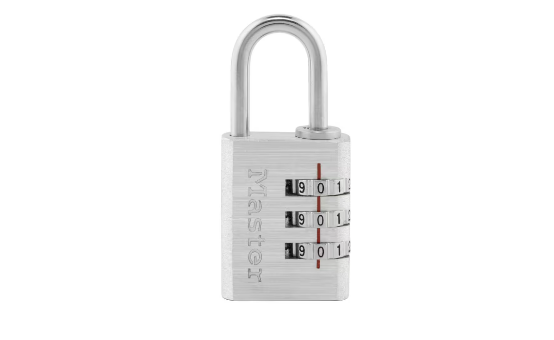 Master Lock Combination Lock, Resettable 3-Dial