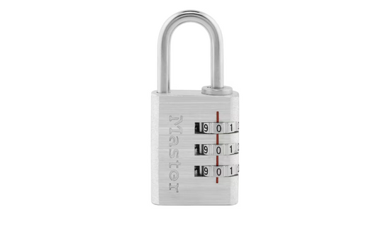 Master Lock Combination Lock, Resettable 3-Dial