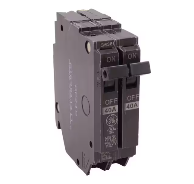 GE Q-Line 40 Amp 1 in. Double Pole Circuit Breaker (THQP240)