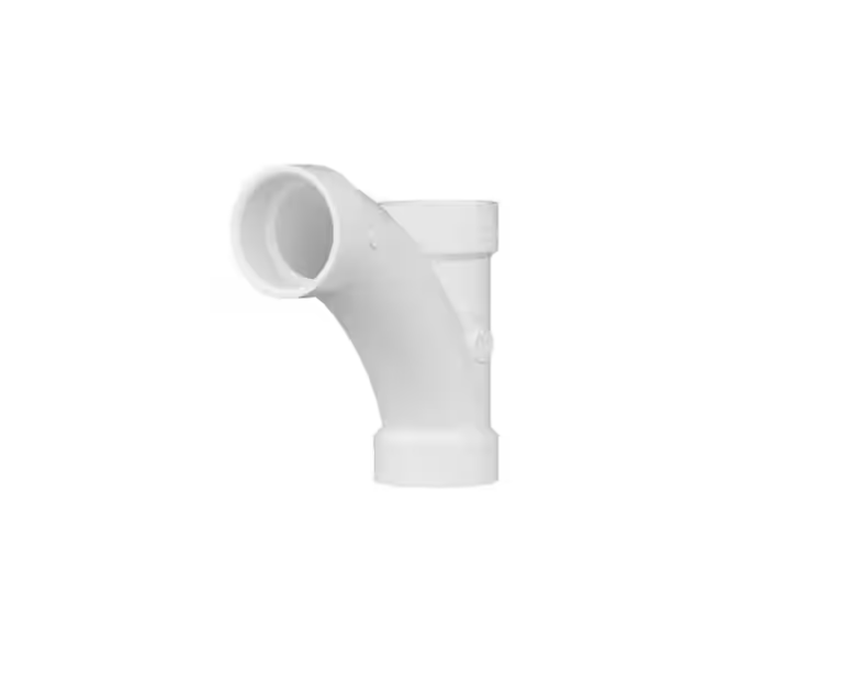 Charlotte Pipe 4 in. DWV PVC Comb Wye and 1/8 Bend