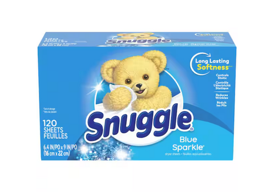 Snuggle Blue Sparkle Fabric Conditioning Dryer Sheets (120-Count)
