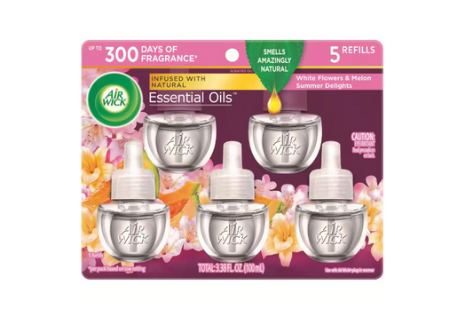 Air Wick 0.67 oz. Summer Delights Automatic Air Freshener Oil Plug-In Refill (5-Refills)
