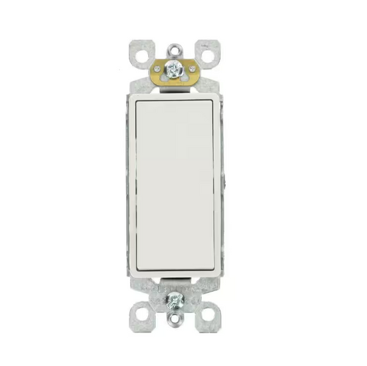 Leviton Decora 15 Amp 3-Way Switch, White 5603-2WS